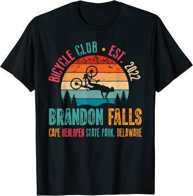 Brandon Falls Bicyle Club Retro Sun Biden Bike T-Shirt