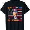 Funny Joe Biden Happy 4th Of July Hallothanksmas Holidays T-Shirt