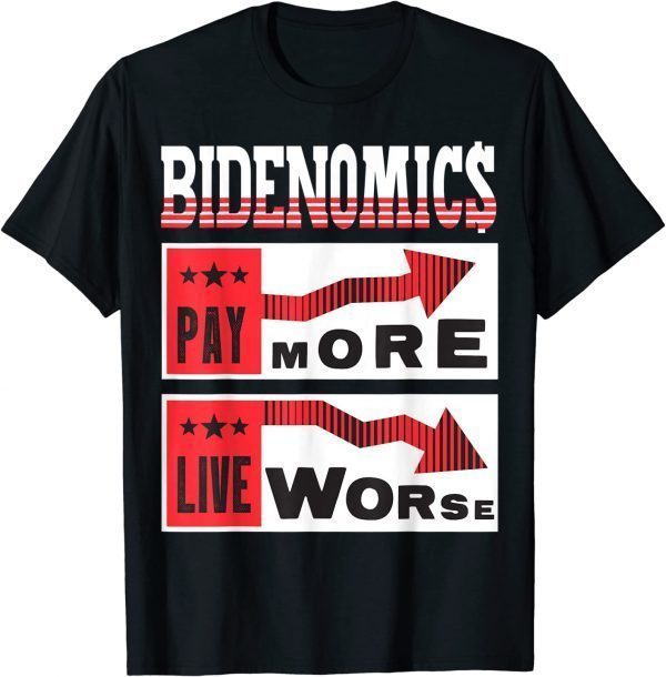 Official BIDENOMICS ,Biden Pay More Live Worse Biden Economics T-Shirt