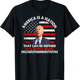 T-Shirt America Is A Nation That Can Be Defined In Single Word Biden