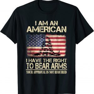 Funny Bïden I Am An American I Have The Right To Bear Arms T-Shirt