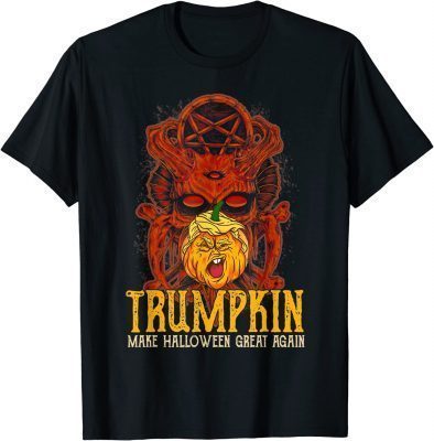 2022 Trumpkin Make Halloween Great Again Skeleton Skull T-Shirt