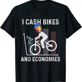 Funny Biden Bicycle I Crash Bikes And Economies T-Shirt
