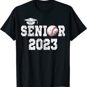 T-Shirt Graduation Class 2023 Senior Baseball Player Graduate Squad