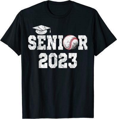 T-Shirt Graduation Class 2023 Senior Baseball Player Graduate Squad