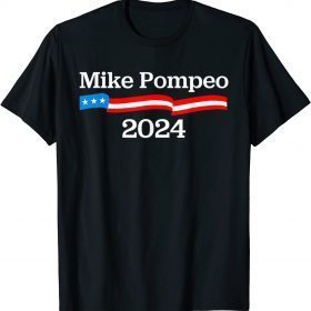 Trump Mike Pompeo 2024 USA Flag Tee Shirt
