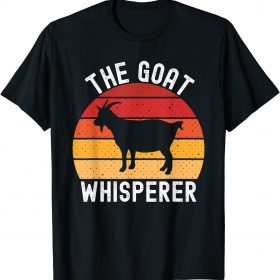 The Goat Whisperer Funny Vegan Goat Mom Lover Farmer Vintage T-Shirt