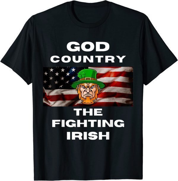 God Country The Fighting Irish Funny T-Shirt