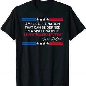 Biden America Is A Nation Defined In Single Word TShirt