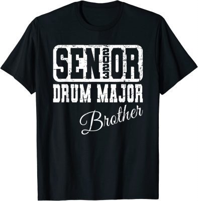 Retro Class 2023 Senior Drum Major Matching Family Brother Tee Shirts