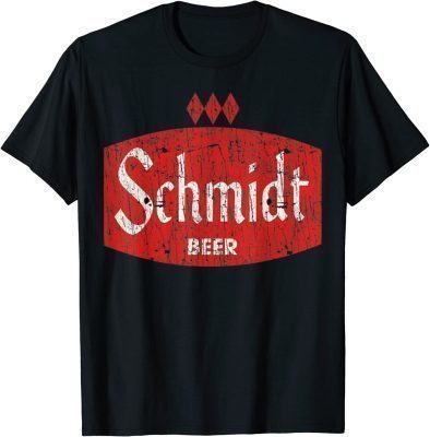 Schmidt Beer Retro Defunct Brewing T-Shirt