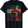 Funny Senior Graduation Gift Men Girl Class of 2023 Senior Tie Dye Shirt