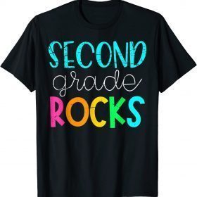 Funny 2nd Teacher Team Second Grade Rocks T-Shirt