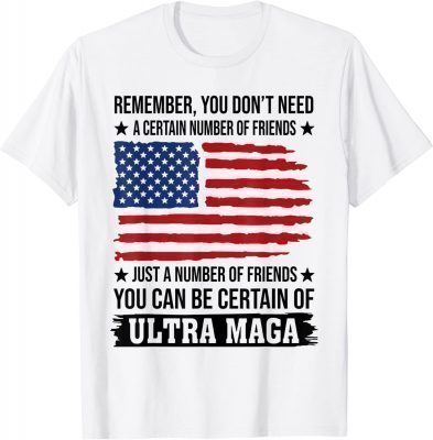 Remember You Dont Need A Certain Number Of Friends T-Shirt