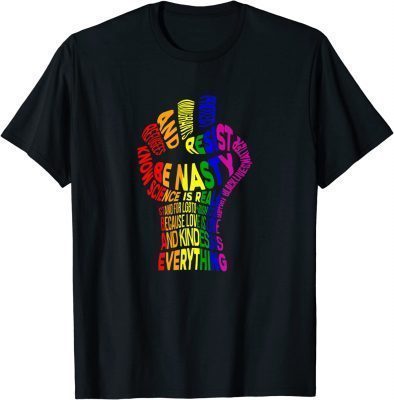 T-Shirt Anti Trump Resist Kindness Empowerment Protect LQBTQ