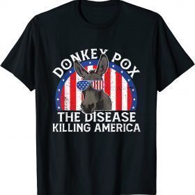 Donkey Pox The Disease Destroying America Funny Donkeypox Unisex T-Shirt