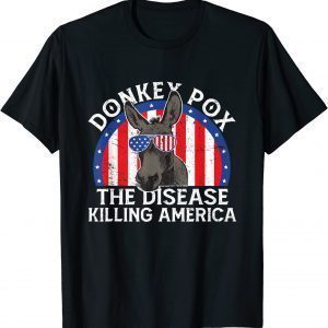 Donkey Pox The Disease Destroying America Funny Donkeypox Unisex T-Shirt