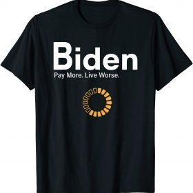 Funny Biden Pay More Live Worse Bidenflation T-Shirt