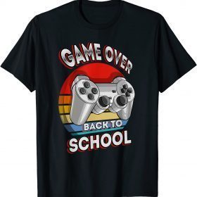 Funny Game Over Teacher Student Controller Back To School T-Shirt