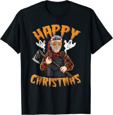 Happy Christmas Halloween Funny Joe Biden Unisex T-Shirt