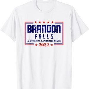 Vintage Brandon Falls A National Landmark Funny Trendy Sarcastic T-Shirt