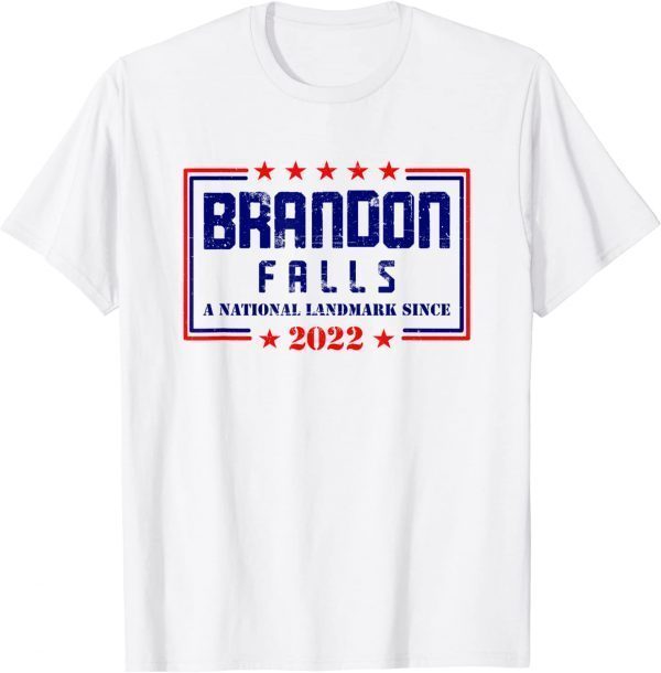 Vintage Brandon Falls A National Landmark Funny Trendy Sarcastic T-Shirt