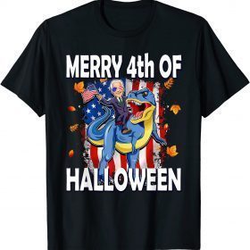 Merry 4th of Halloween Biden Funny Halloween T-Shirt