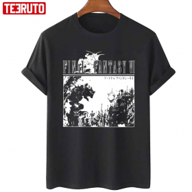 Black N White Final Fantasy VI Art Classic T-Shirt