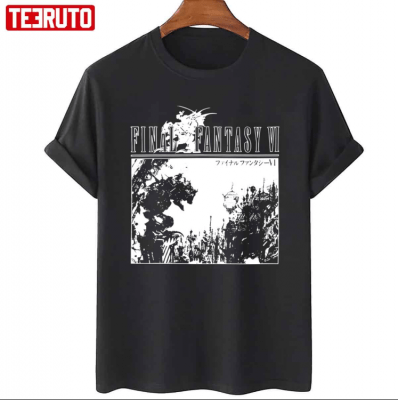 Black N White Final Fantasy VI Art Classic T-Shirt