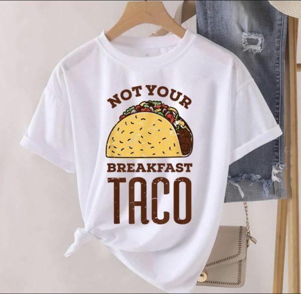2022 We Are Not Breakfast Taco White, RNC Taco Retro Tee Shirts