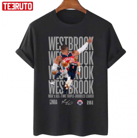Typography Russell Westbrook NBA Basketball Design 2022 T-Shirt