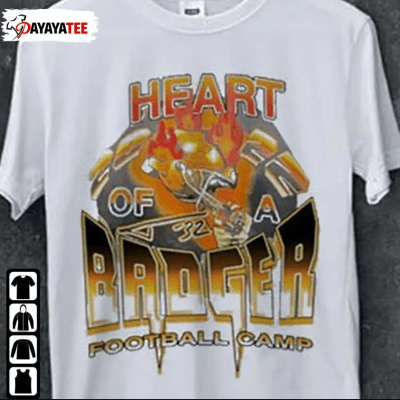 Heart Of A Badger Football Camp T-Shirt