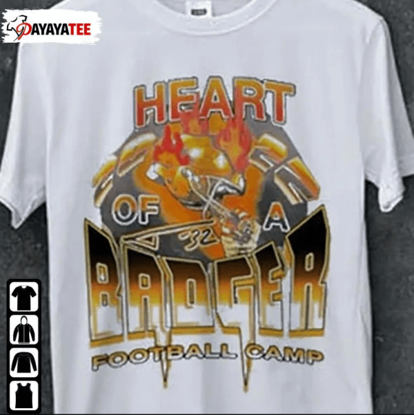 Heart Of A Badger Football Camp T-Shirt