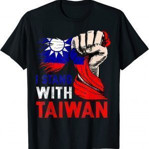T-Shirt I Stand With Taiwan Supporter Taiwanese Flag