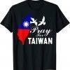 Pray For Taiwan Support Taiwanese Flag Heart Classic T-Shirt
