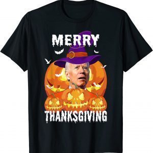 T-Shirt Joe Biden Confused Merry Thanksgiving For Halloween