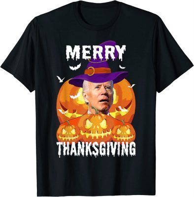 T-Shirt Joe Biden Confused Merry Thanksgiving For Halloween