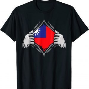 Super Taiwan Heritage Proud Taiwanese Roots Flag Unisex Shirt
