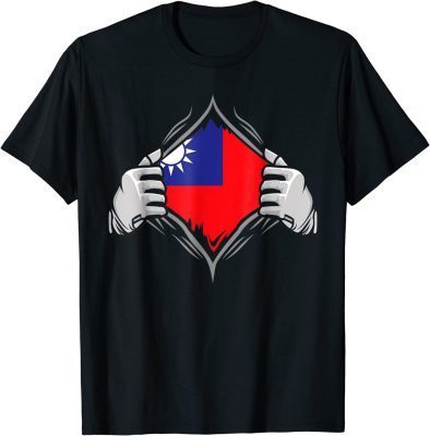 Super Taiwan Heritage Proud Taiwanese Roots Flag Unisex Shirt