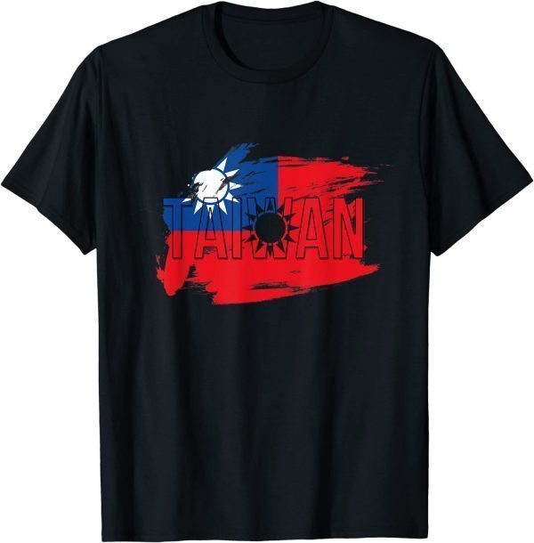 Funny I Stand With Taiwan Taiwanese Flag Support Taiwan T-Shirt