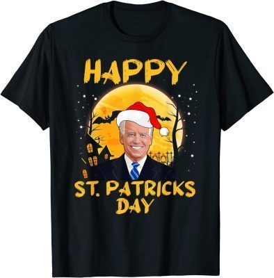 Joe Biden Confused Halloween St Patrick Funny Anti Biden 2022 T-Shirt