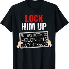 2022 Lock Him Up, Funny Anti Trump Jail Convict T-Shirt