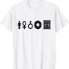 Person Woman Man Camera Prison Impeach 45 86 Pro Biden T-Shirt
