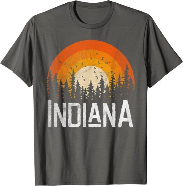 Indiana Shirt Retro Style Vintage 70s 80s 90s Home Gift T-Shirt