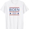 Modern Joe Biden 2024 with Patriotic Red Lines Color Tee Shirt
