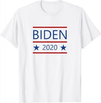 Modern Joe Biden 2024 with Patriotic Red Lines Color Tee Shirt