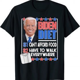 BIDEN DIET President Politics Satire Anti Biden Joke Unisex T-Shirt