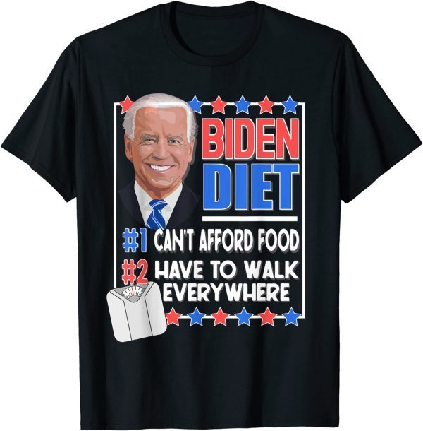 BIDEN DIET President Politics Satire Anti Biden Joke Unisex T-Shirt