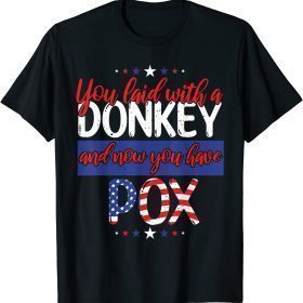 Official Trump 2024 Biden Republican Laid With Donkey Now Pox T-Shirt