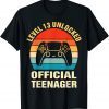 13th Birthday Boy Shirt Level 13 Unlocked Official Teenager T-Shirt